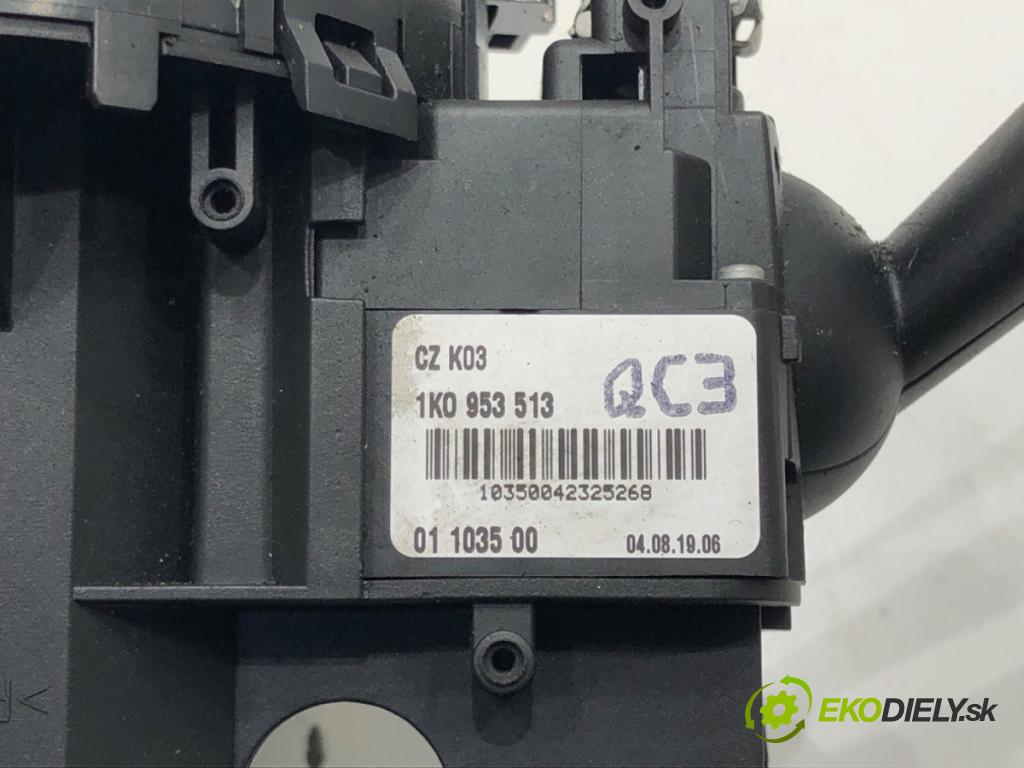 AUDI A3 (8P1) 2003 - 2013    2.0 TDI 16V 103 kW [140 KM] olej napędowy 2003 - 2012  Prepínač kombinovaný 1K0953503F (Prepínače, spínače, tlačidlá a ovládače kúrenia)