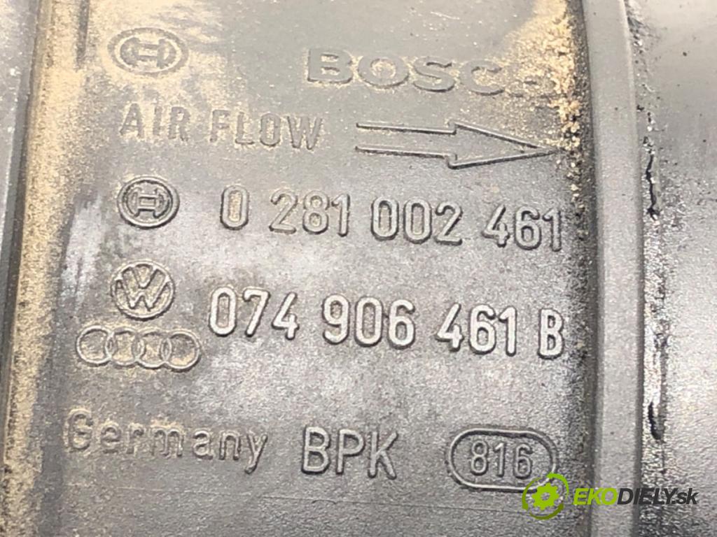 AUDI A6 C5 (4B2) 1997 - 2005    1.9 TDI 96 kW [130 KM] olej napędowy 2001 - 2005  Váha vzduchu 0281002461 074906461B (Váhy vzduchu)