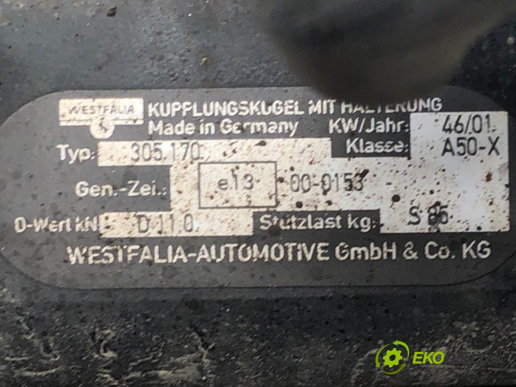 AUDI A6 C5 (4B2) 1997 - 2005    1.9 TDI 96 kW [130 KM] olej napędowy 2001 - 2005  Hák tažné zařízení 305170 (Tažná zařízení)