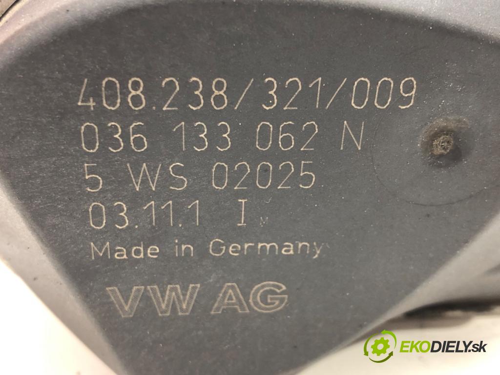 SKODA FABIA I (6Y2) 1999 - 2008    1.2 40 kW [54 KM] benzyna 2001 - 2007  Škrtiaca klapka 036133062N (Škrtiace klapky)