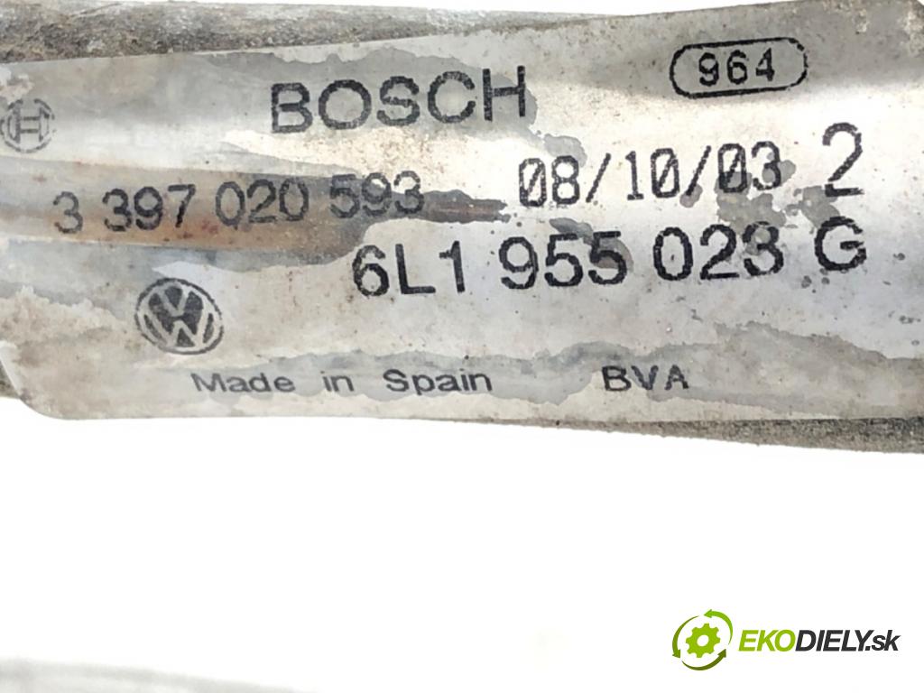 SEAT IBIZA III (6L1) 2002 - 2009    1.2 47 kW [64 KM] benzyna 2002 - 2006  Mechanizmus stieračov predný 6L1955023G (Motorčeky stieračov predné)