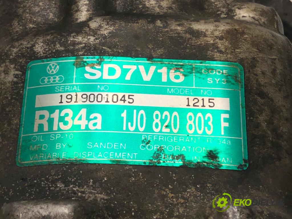AUDI A3 (8L1) 1996 - 2006    1.9 TDI 81 kW [110 KM] olej napędowy 1997 - 2001  kompresor klimatizace 1J0820803F (Kompresory)