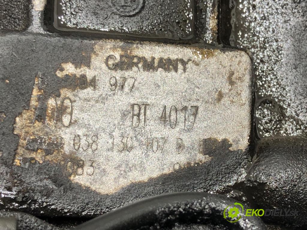 AUDI A3 (8L1) 1996 - 2006    1.9 TDI 81 kW [110 KM] olej napędowy 1997 - 2001  Pumpa vstrekovacia 038130107D (Vstrekovacie čerpadlá)