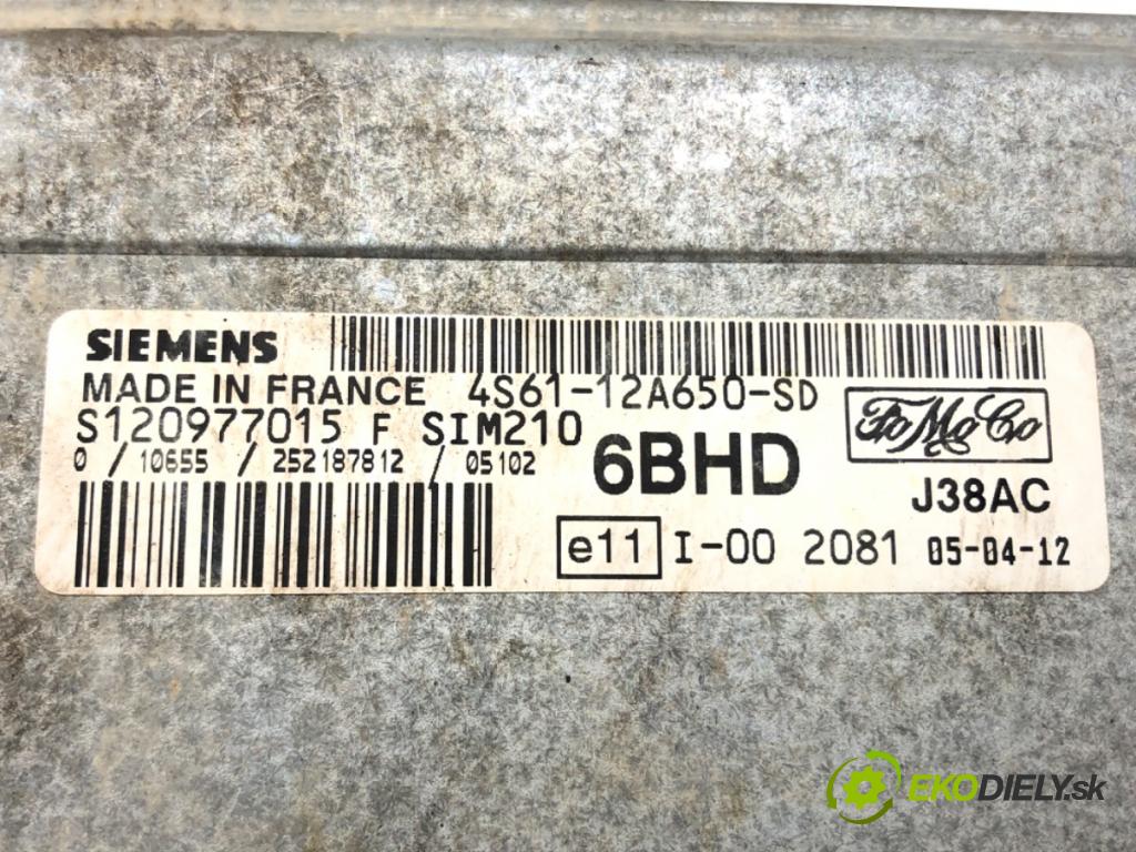 FORD FIESTA V (JH_, JD_) 2001 - 2014    1.25 16V 55 kW [75 KM] benzyna 2002 - 2008  riadiaca jednotka Motor 4S61-12A650-SD (Riadiace jednotky)