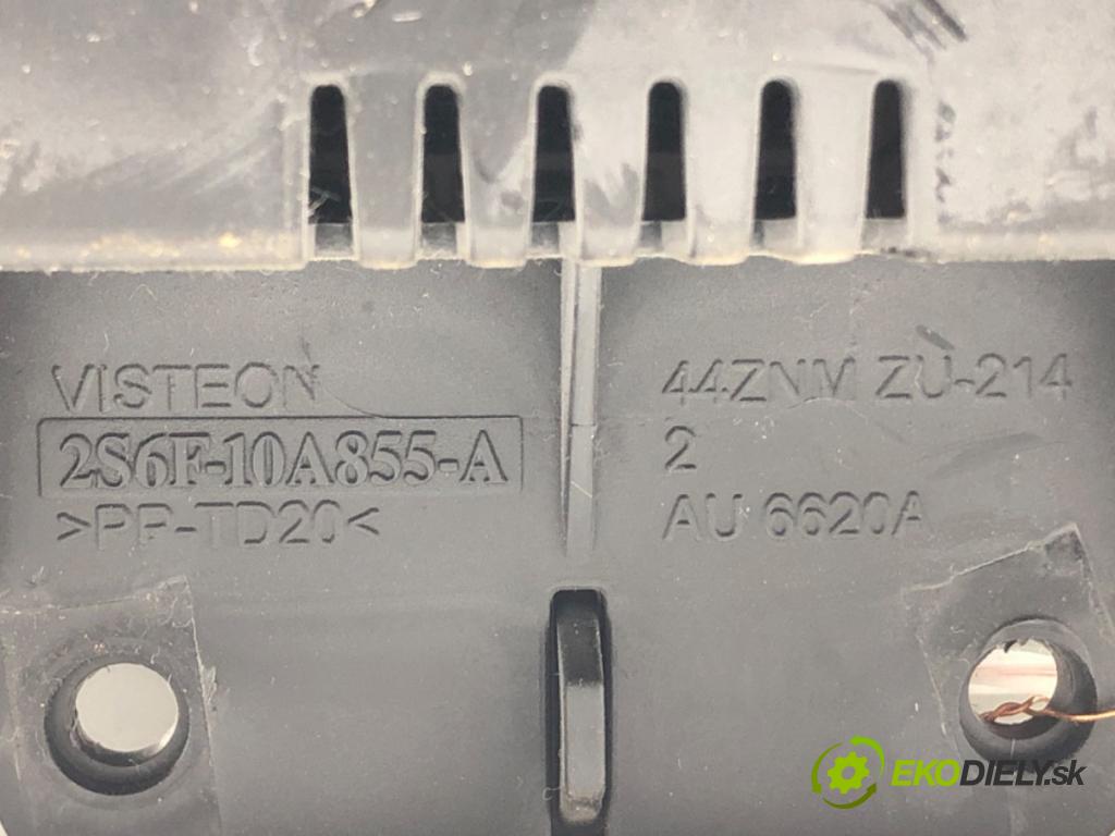 FORD FIESTA V (JH_, JD_) 2001 - 2014    1.25 16V 55 kW [75 KM] benzyna 2002 - 2008  Prístrojovka  (Prístrojové dosky, displeje)