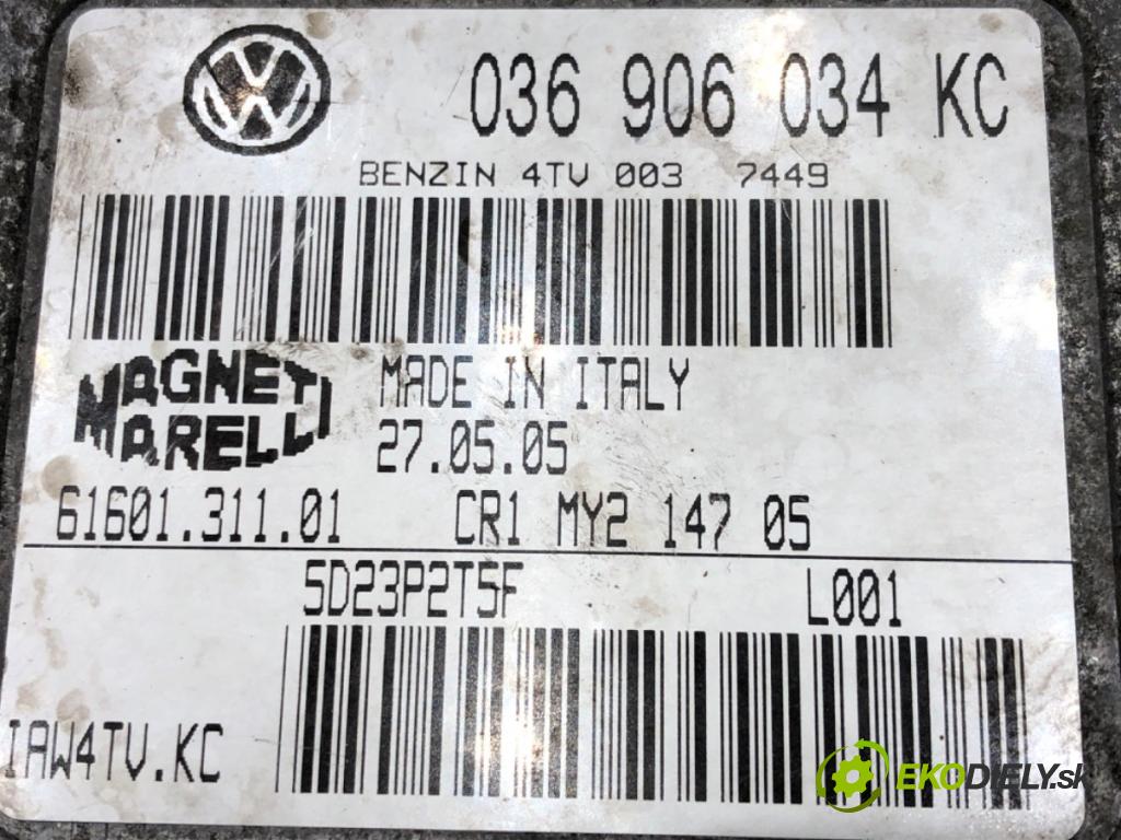 SEAT CORDOBA (6L2) 2002 - 2009    1.4 16V 55 kW [75 KM] benzyna 2002 - 2007  riadiaca jednotka Motor 036906034KC (Riadiace jednotky)