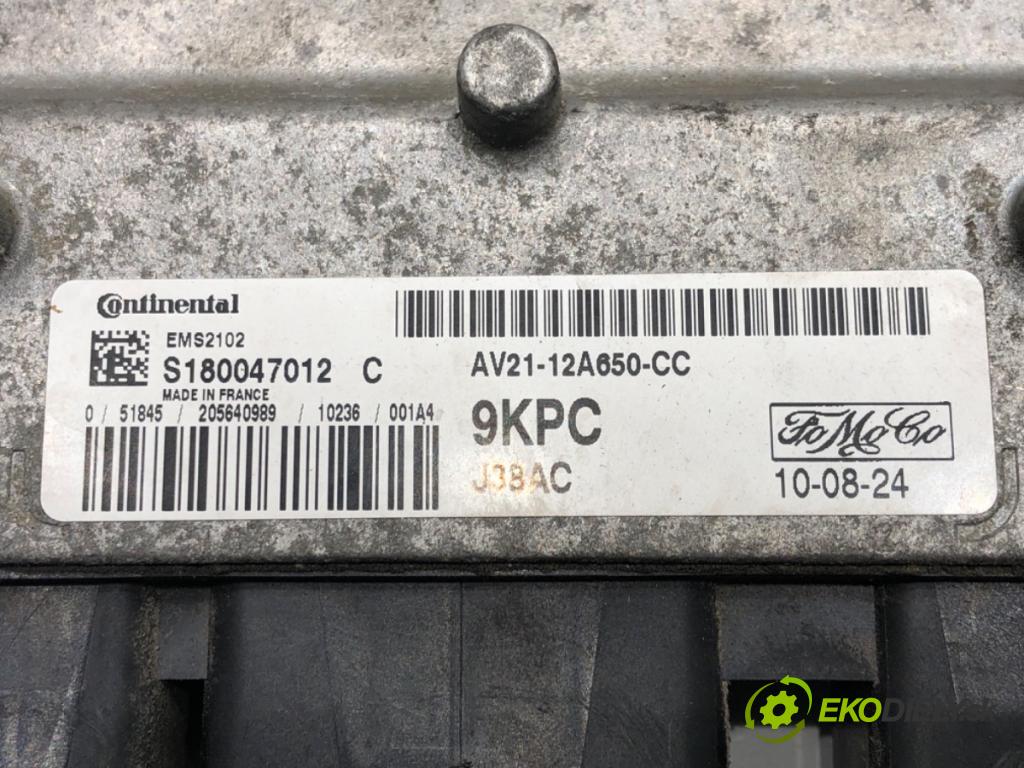 FORD FIESTA VI (CB1, CCN) 2008 - 2022    1.25 60 kW [82 KM] benzyna 2008 - 2017  riadiaca jednotka Motor AV21-12A650-CC (Riadiace jednotky)