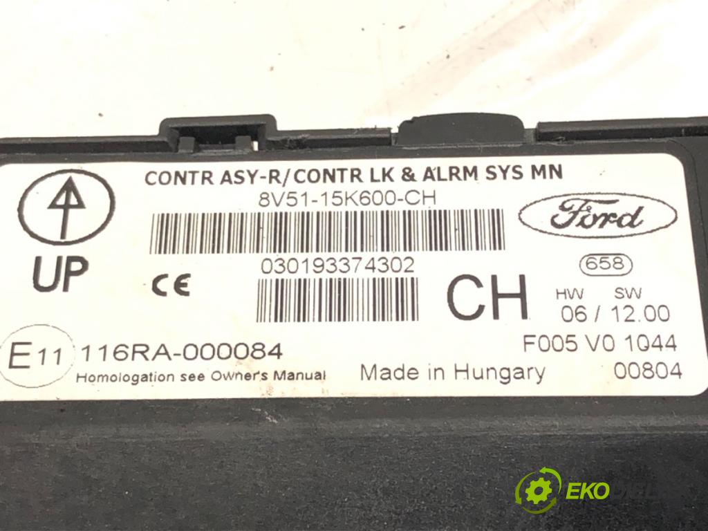 FORD FIESTA VI (CB1, CCN) 2008 - 2022    1.25 60 kW [82 KM] benzyna 2008 - 2017  Modul komfortu 8V51-15K600-CH (Moduly komfortu)