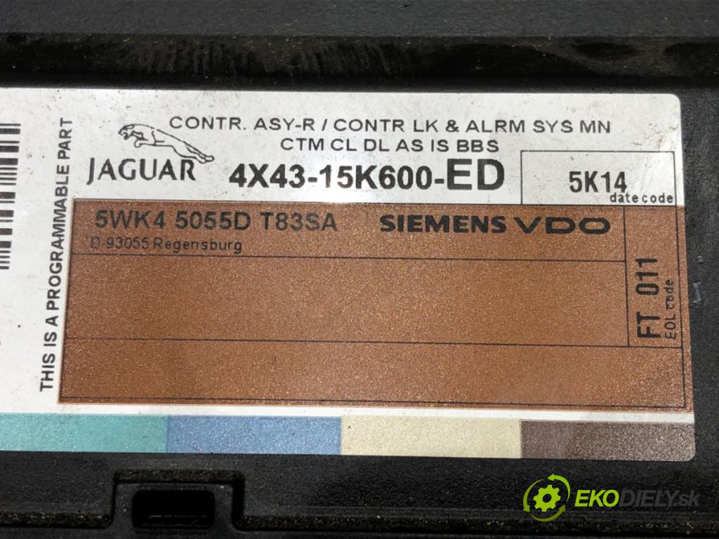 JAGUAR X-TYPE I (X400) 2001 - 2009    2.2 D 114 kW [155 KM] olej napędowy 2005 - 2009  Modul komfortu 4X43-15K600-ED (Moduly komfortu)