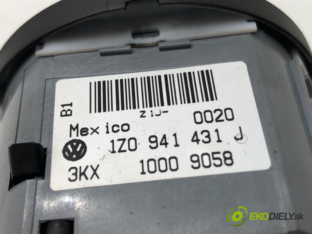 SKODA OCTAVIA II Combi (1Z5) 2004 - 2013    1.6 TDI 77 kW [105 KM] olej napędowy 2009 - 2013  spínač světel 1Z0941431J