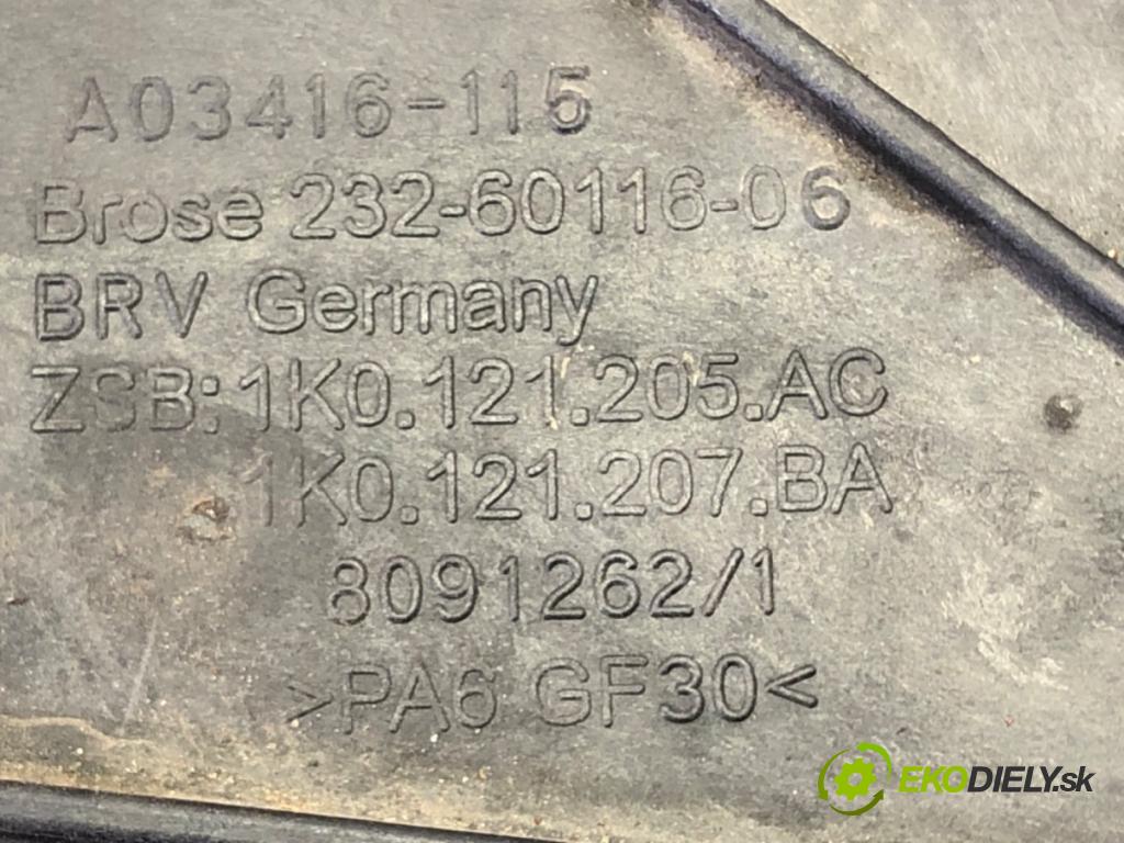 SKODA OCTAVIA II Combi (1Z5) 2004 - 2013    1.6 TDI 77 kW [105 KM] olej napędowy 2009 - 2013  Ventilátor chladiča 1K0121205AC (Ventilátory)