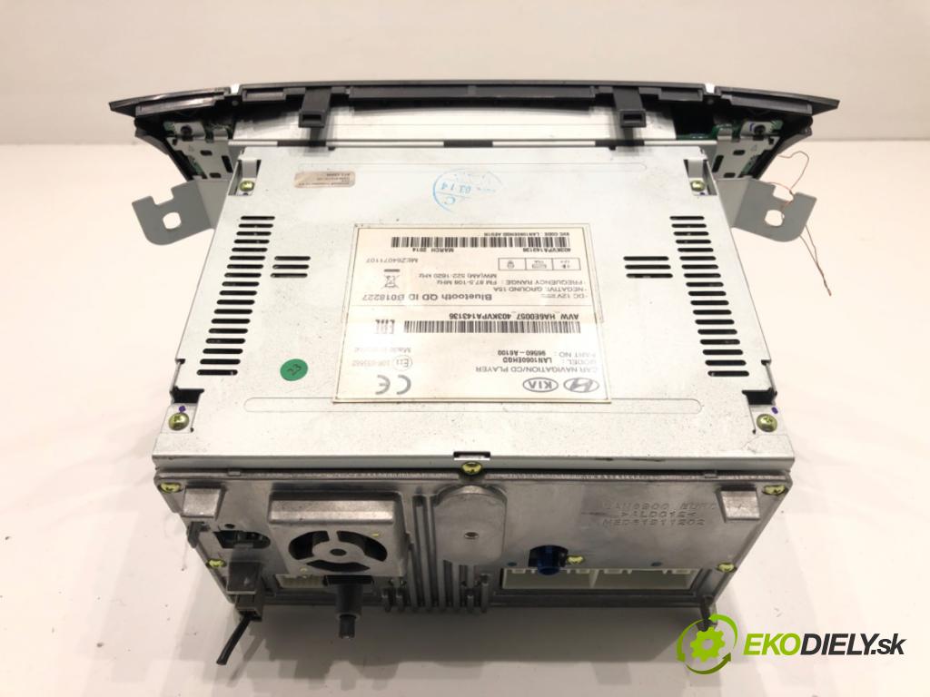 HYUNDAI i30 Kombi Van (GDE, GD) 2012 - 2022    1.6 GDI 99 kW [135 KM] benzyna 2015 - 2022  RADIO 96560-A6100 (Audio zariadenia)