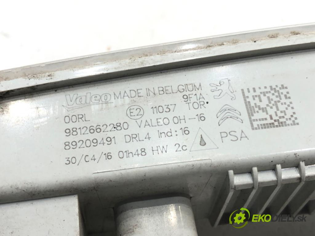 CITROEN C3 PICASSO (SH_) 2009 - 2022    1.2 THP 110 81 kW [110 KM] benzyna 2015 - 2022  Svetlo DRL: ľavy predný 9812662280