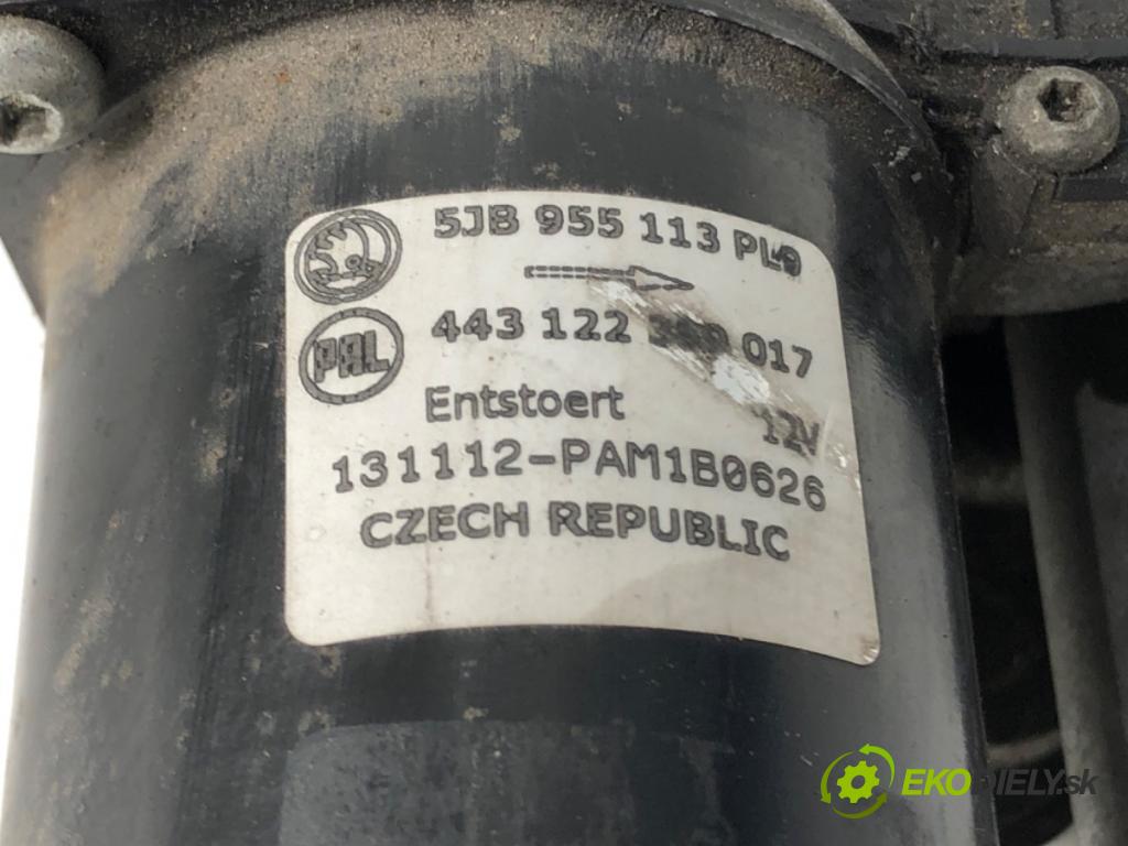 SKODA RAPID (NH3, NK3, NK6) 2012 - 2022    1.6 TDI 66 kW [90 KM] olej napędowy 2013 - 2015  Mechanizmus stieračov predný 5JB955113PL (Motorčeky stieračov predné)