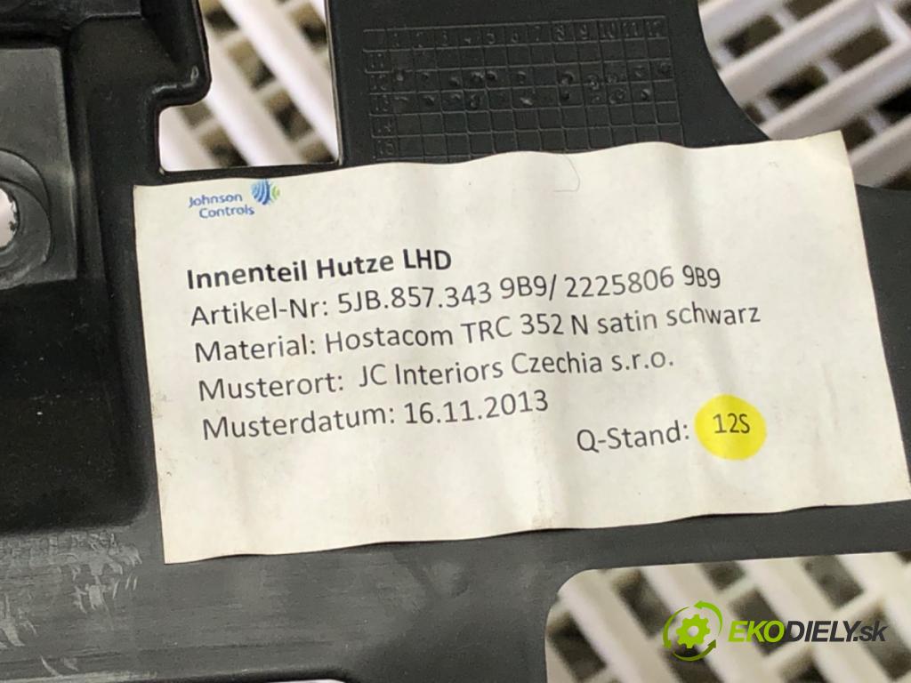 SKODA RAPID (NH3, NK3, NK6) 2012 - 2022    1.6 TDI 66 kW [90 KM] olej napędowy 2013 - 2015  Palubná doska AirBag spolujazdca