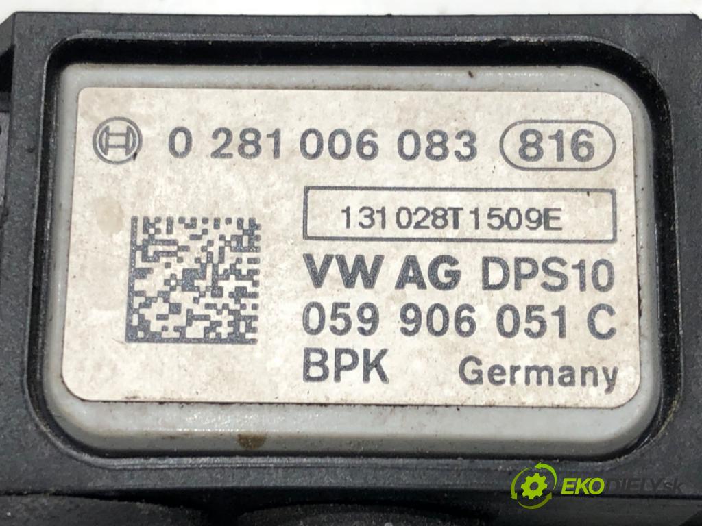 SKODA RAPID (NH3, NK3, NK6) 2012 - 2022    1.6 TDI 66 kW [90 KM] olej napędowy 2013 - 2015  snímač tlaku spalín 059906051C