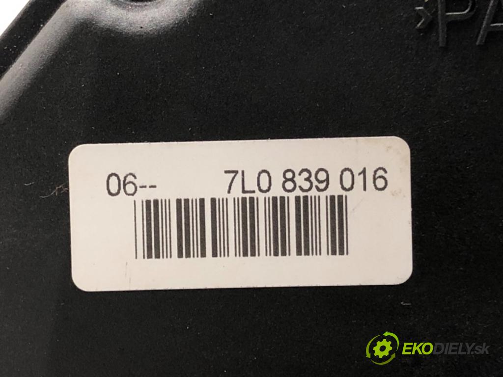 VW TOURAN (1T1, 1T2) 2003 - 2010    2.0 TDI 103 kW [140 KM] olej napędowy 2005 - 2010  zámok dveře pravý zadní část 7L0839016