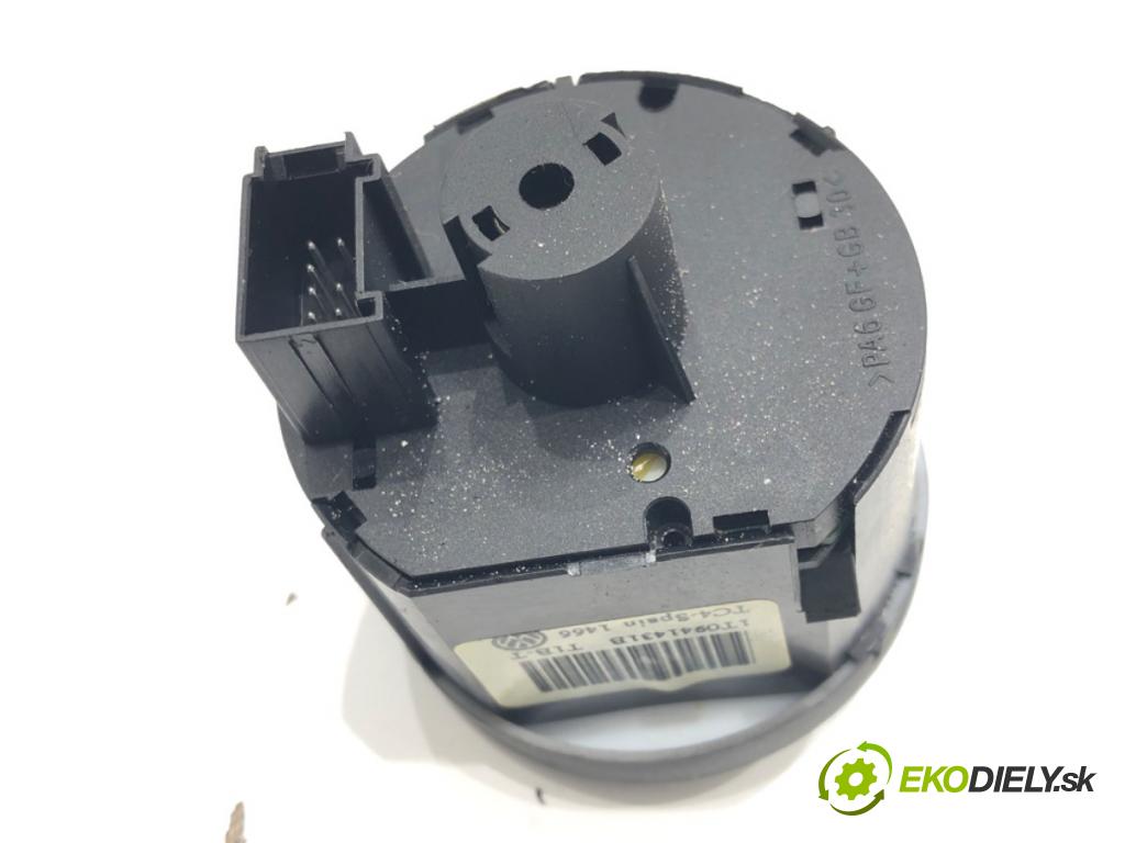 VW TOURAN (1T1, 1T2) 2003 - 2010    2.0 TDI 103 kW [140 KM] olej napędowy 2005 - 2010  spínač světel 1T0941431B
