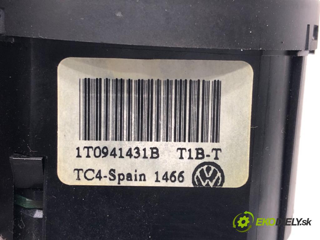 VW TOURAN (1T1, 1T2) 2003 - 2010    2.0 TDI 103 kW [140 KM] olej napędowy 2005 - 2010  spínač světel 1T0941431B