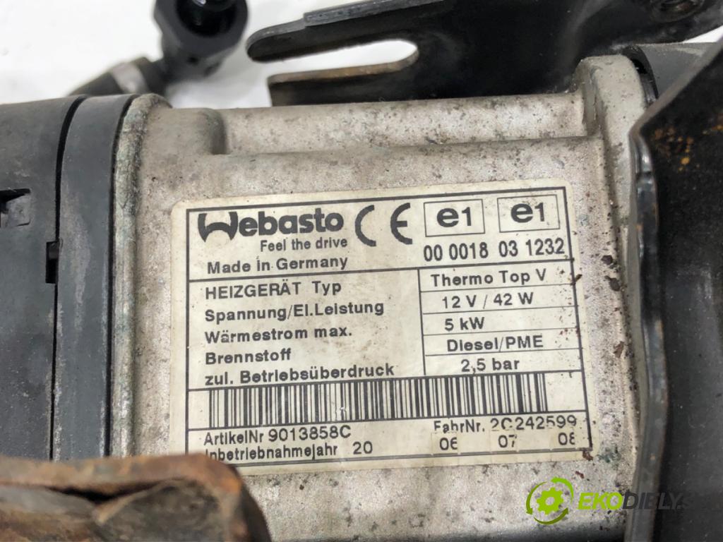 VW TOURAN (1T1, 1T2) 2003 - 2010    2.0 TDI 103 kW [140 KM] olej napędowy 2005 - 2010  Webasto 1K0815065AF (Webasto ohřívače)