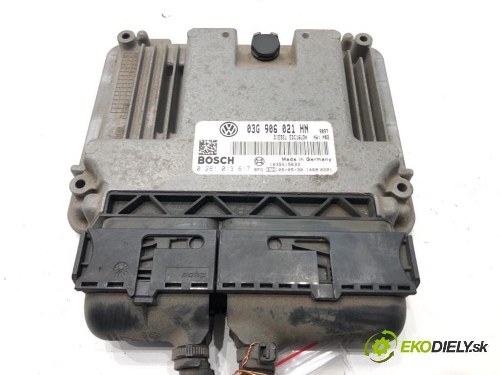 VW TOURAN (1T1, 1T2) 2003 - 2010    2.0 TDI 103 kW [140 KM] olej napędowy 2005 - 2010  riadiaca jednotka Motor 03G906021HN (Riadiace jednotky)