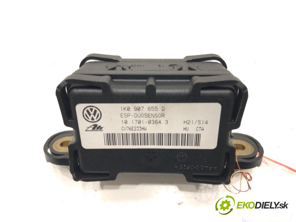 VW TOURAN (1T1, 1T2) 2003 - 2010    2.0 TDI 103 kW [140 KM] olej napędowy 2005 - 2010  snímač ESP 1K0907655D