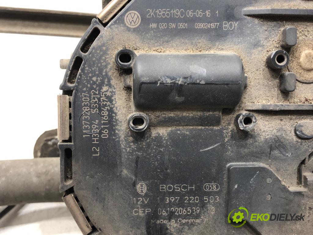 VW TOURAN (1T1, 1T2) 2003 - 2010    2.0 TDI 103 kW [140 KM] olej napędowy 2005 - 2010  Mechanizmus stieračov predný 2K1955119C (Motorčeky stieračov predné)