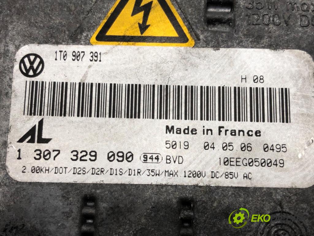 VW TOURAN (1T1, 1T2) 2003 - 2010    2.0 TDI 103 kW [140 KM] olej napędowy 2005 - 2010  Menič XENON 1T0907391 (Riadiace jednotky xenónu)