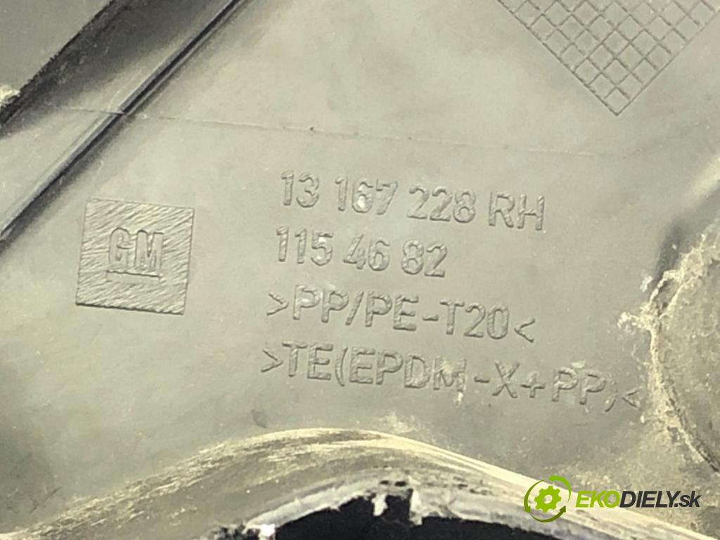 OPEL ZAFIRA B Nadwozie pełne/minivan (A05) 2005 - 2015    1.9 CDTI VAN (M75) 88 kW [120 KM] olej napędowy 2005 - 2015  Torpédo, plast pod čelné okno  (Torpéda)