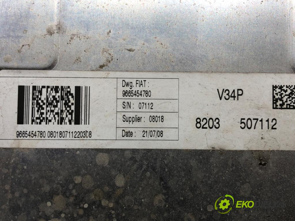 FIAT QUBO (225_) 2008 - 2022    1.4 (225AXA1A) 54 kW [73 KM] benzyna 2008 - 2022  riadiaca jednotka Motor 9665454780 (Riadiace jednotky)