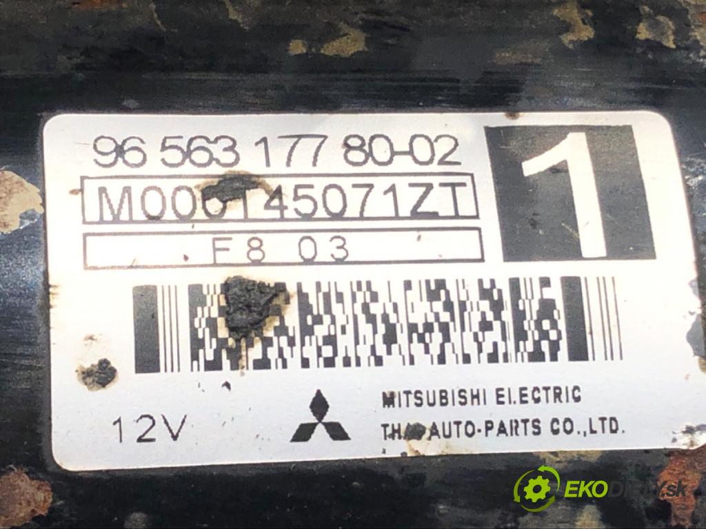 FIAT QUBO (225_) 2008 - 2022    1.4 (225AXA1A) 54 kW [73 KM] benzyna 2008 - 2022  Štartér 9656317780 (Štartéry)