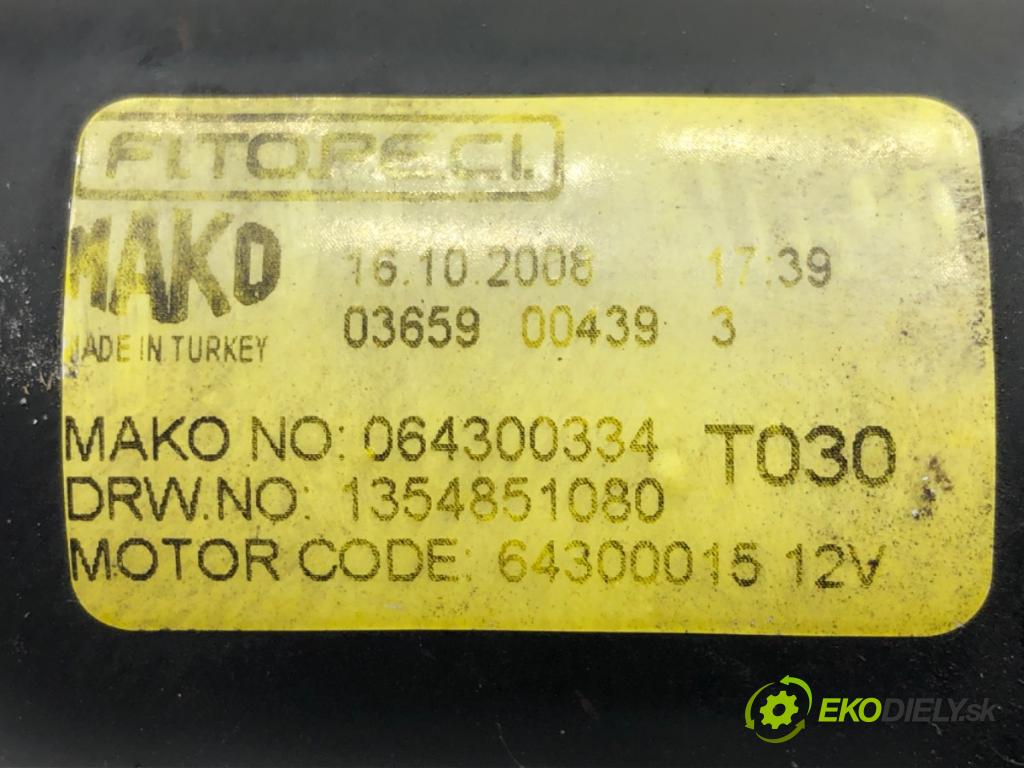 FIAT QUBO (225_) 2008 - 2022    1.4 (225AXA1A) 54 kW [73 KM] benzyna 2008 - 2022  Motorček stieračov predný 1354851080 (Motorčeky stieračov predné)