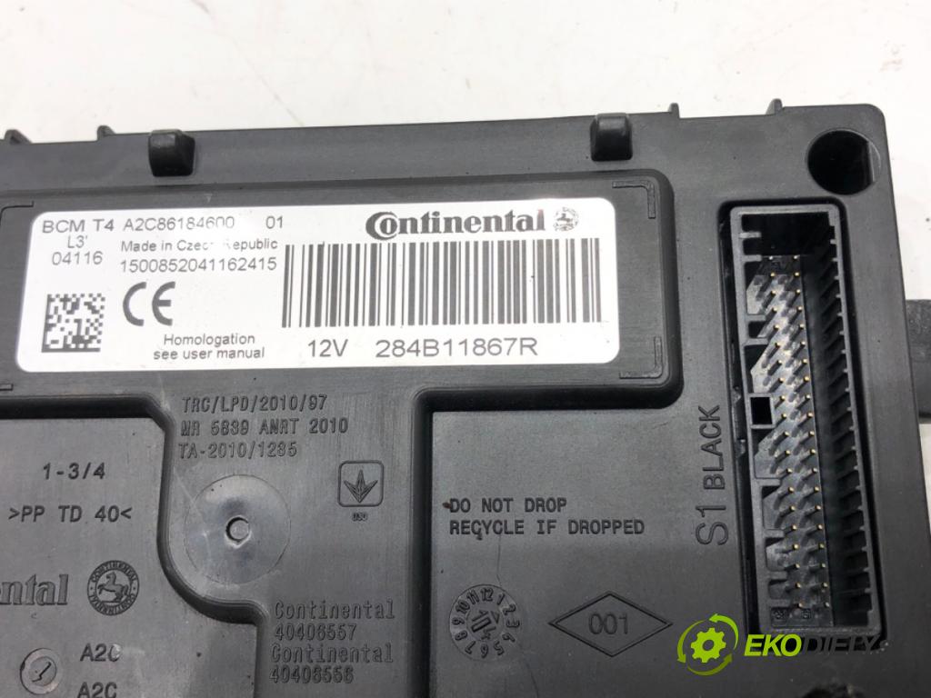 RENAULT CLIO IV (BH_) 2012 - 2022    1.2 16V 54 kW [73 KM] benzyna 2012 - 2022  Modul BCM 284B11867R (Ostatné)