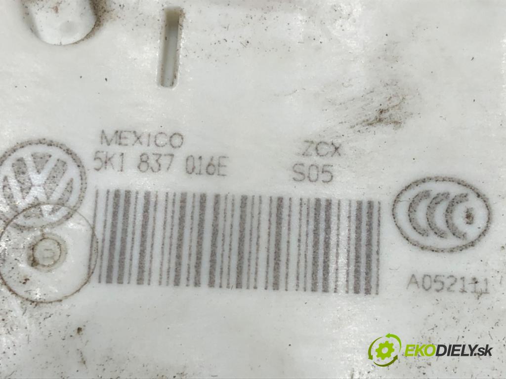 VW JETTA IV (162, 163, AV3, AV2) 2008 - 2022    1.8 TSI 125 kW [170 KM] benzyna 2014 - 2022  zámok dveře pravý přední část 5K1837016E