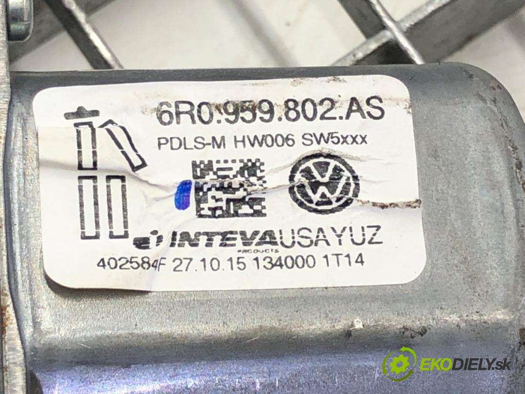 VW JETTA IV (162, 163, AV3, AV2) 2008 - 2022    1.8 TSI 125 kW [170 KM] benzyna 2014 - 2022  mechanismus okna pravý přední část 6R0959802AS