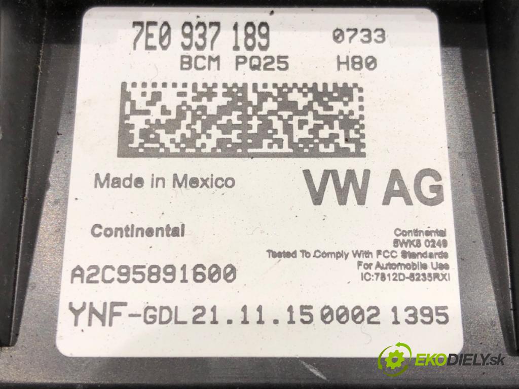 VW JETTA IV (162, 163, AV3, AV2) 2008 - 2022    1.8 TSI 125 kW [170 KM] benzyna 2014 - 2022  modul komfortu BCM 7E0937189