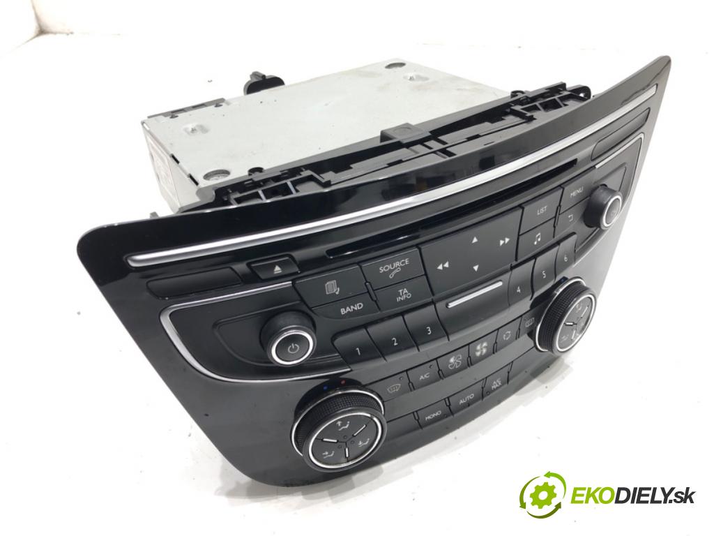 PEUGEOT 508 I (8D_) 2010 - 2018    2.0 HDi 103 kW [140 KM] olej napędowy 2010 - 2018  RADIO 9801175280 (Audio zariadenia)