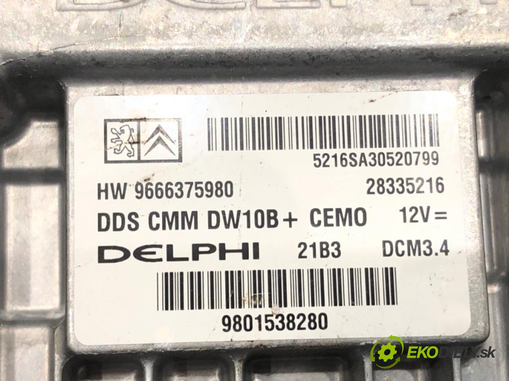 PEUGEOT 508 I (8D_) 2010 - 2018    2.0 HDi 103 kW [140 KM] olej napędowy 2010 - 2018  riadiaca jednotka Motor 9666375980 (Riadiace jednotky)
