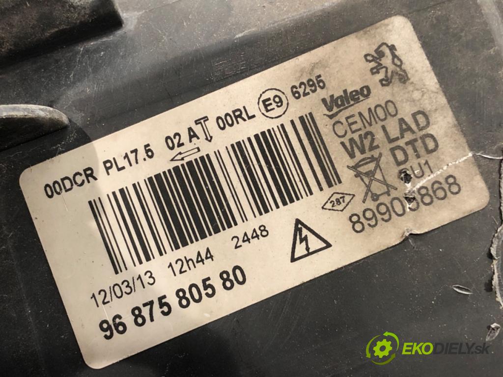 PEUGEOT 508 I (8D_) 2010 - 2018    2.0 HDi 103 kW [140 KM] olej napędowy 2010 - 2018  Svetlomet pravy predný XENON LED 9687580580