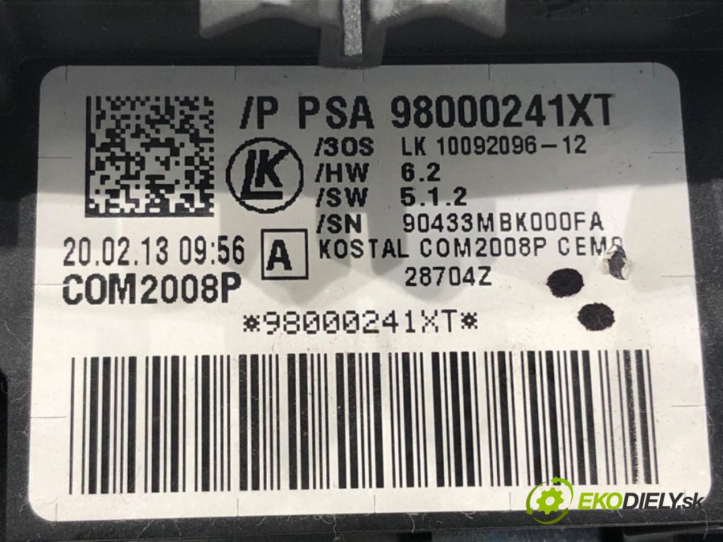 PEUGEOT 508 I (8D_) 2010 - 2018    2.0 HDi 103 kW [140 KM] olej napędowy 2010 - 2018  Prepínač kombinovaný 98000241XT (Prepínače, spínače, tlačidlá a ovládače kúrenia)