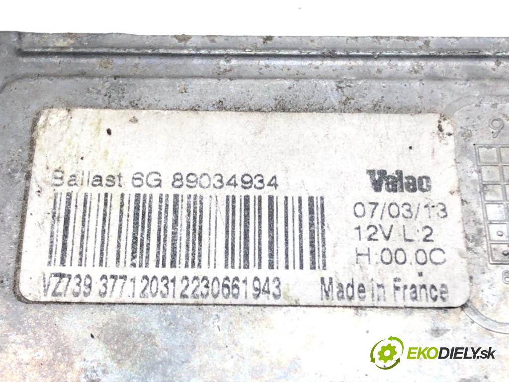 PEUGEOT 508 I (8D_) 2010 - 2018    2.0 HDi 103 kW [140 KM] olej napędowy 2010 - 2018  Menič XENON 89034934 (Riadiace jednotky xenónu)