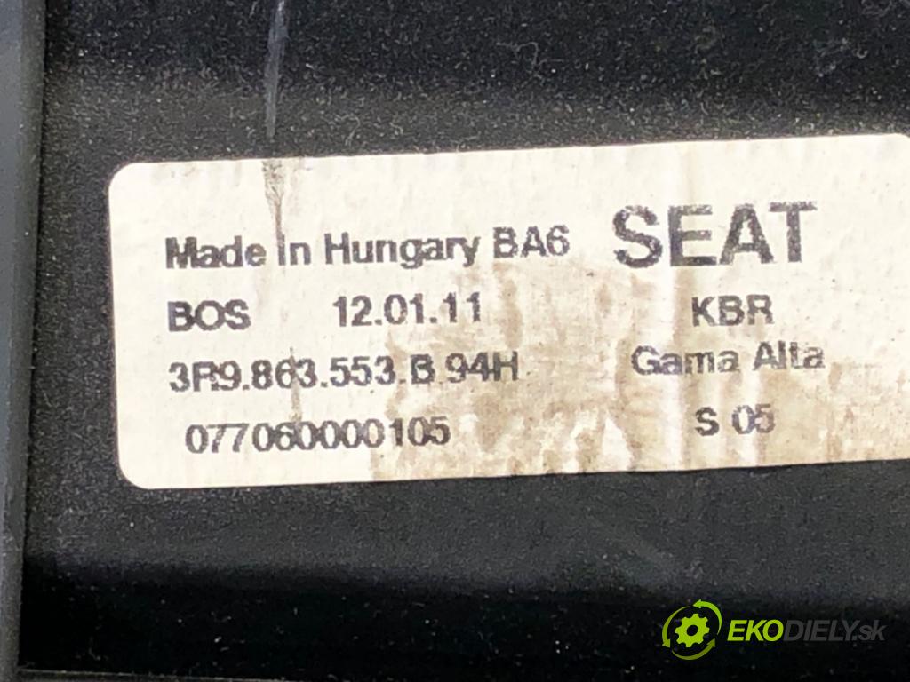 SEAT EXEO (3R2) 2008 - 2013    2.0 TDI 125 kW [170 KM] olej napędowy 2009 - 2013  Roleta kufra 3R9863553B