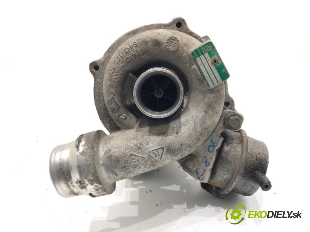 RENAULT CLIO III (BR0/1, CR0/1) 2005 - 2014    1.5 dCi (BR1C, CR1C) 76 kW [103 KM] olej napędowy 2005 - 2012  turbo 54399700066 (Turbodúchadla (kompletní))
