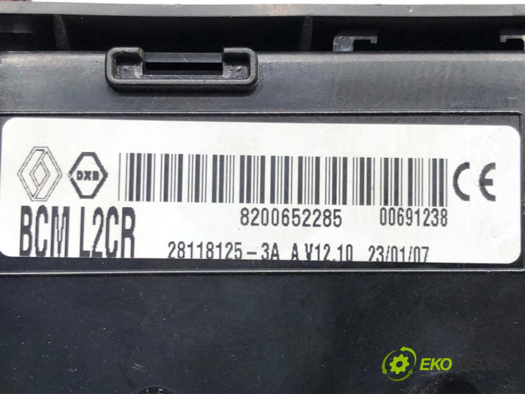 RENAULT CLIO III (BR0/1, CR0/1) 2005 - 2014    1.5 dCi (BR1C, CR1C) 76 kW [103 KM] olej napędowy 2005 - 2012  Modul BCM 8200652285 (Ostatné)