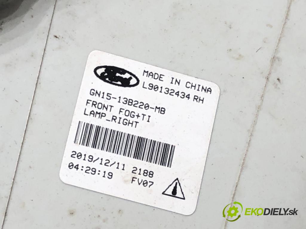 FORD ECOSPORT 2011 - 2022    1.0 EcoBoost 92 kW [125 KM] benzyna 2013 - 2022  hmlové svetlo, hmlovka pravý přední část GN15-13B220-MB
