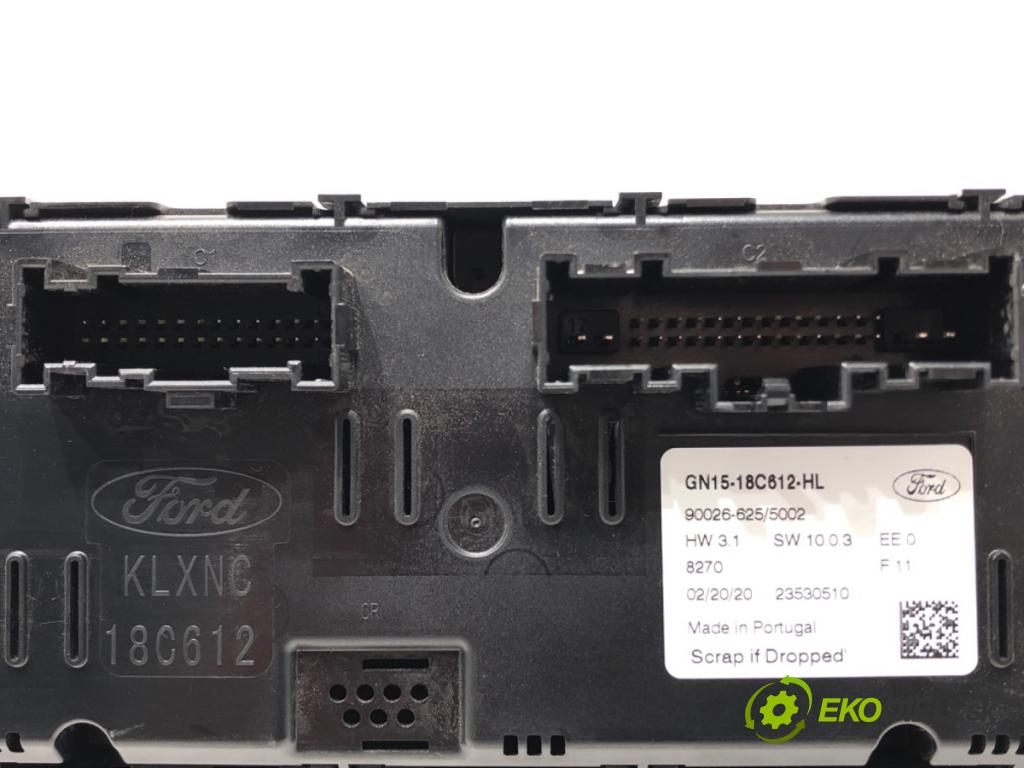 FORD ECOSPORT 2011 - 2022    1.0 EcoBoost 92 kW [125 KM] benzyna 2013 - 2022  Panel ovládania kúrenia GN15-18C612-HL (Prepínače, spínače, tlačidlá a ovládače kúrenia)