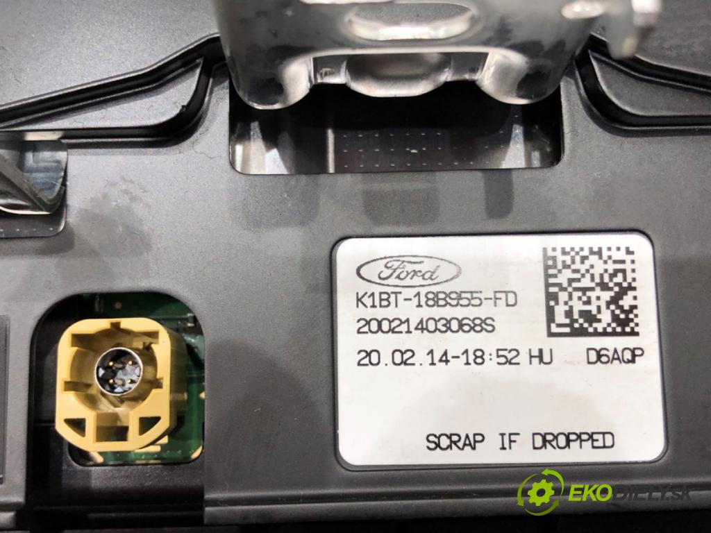 FORD ECOSPORT 2011 - 2022    1.0 EcoBoost 92 kW [125 KM] benzyna 2013 - 2022  Dislpej K1BT-18B955-FD (Prístrojové dosky, displeje)