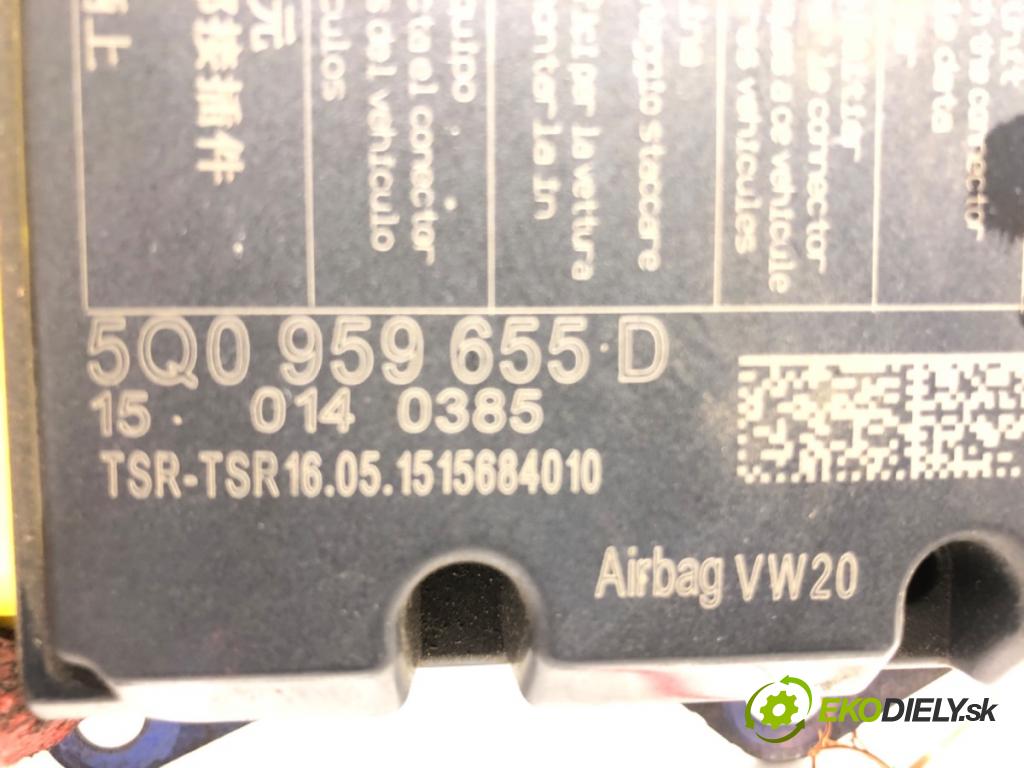 VW GOLF VII Variant (BA5, BV5) 2013 - 2022    1.6 TDI 81 kW [110 KM] olej napędowy 2013 - 2017  senzor airbag 5Q0959655D (Snímače)