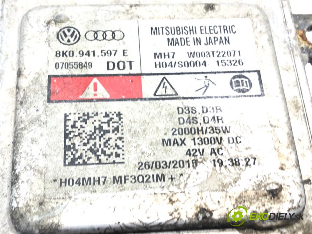 VW GOLF VII Variant (BA5, BV5) 2013 - 2022    1.6 TDI 81 kW [110 KM] olej napędowy 2013 - 2017  Menič XENON 8K0941597E (Riadiace jednotky xenónu)