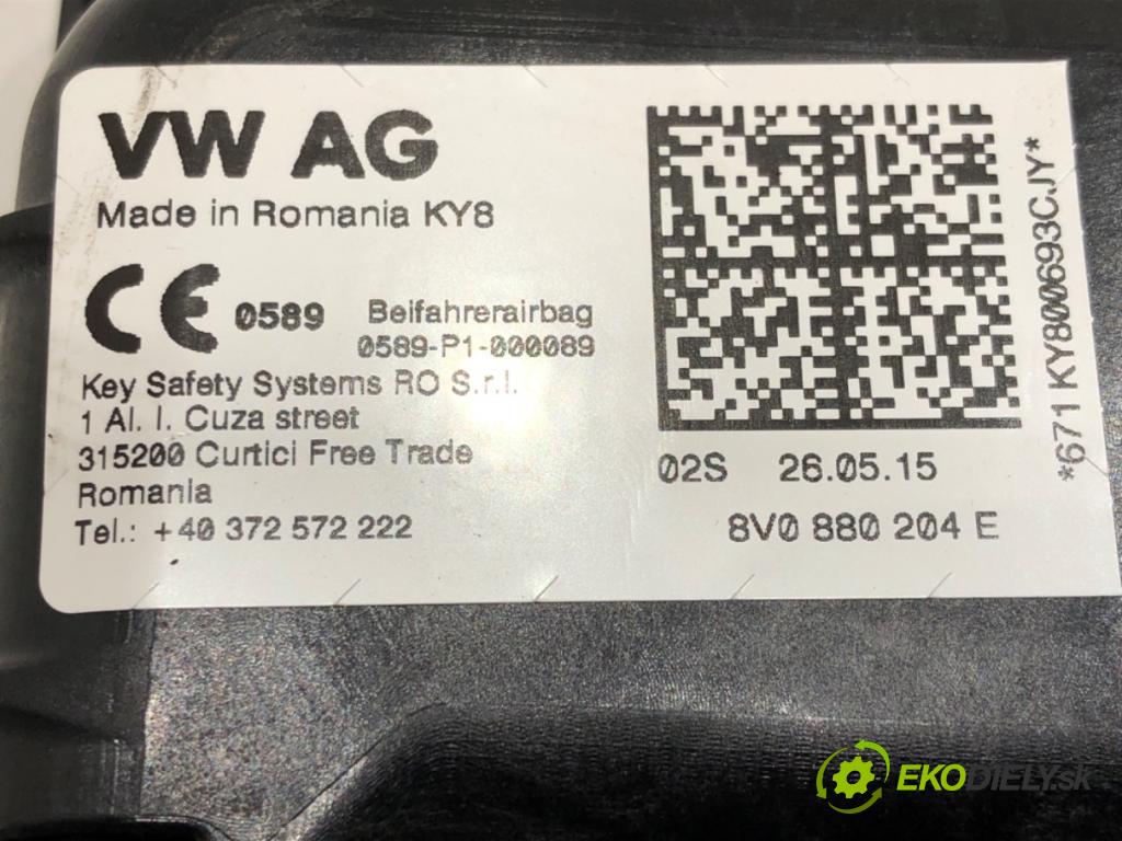 VW GOLF VII Variant (BA5, BV5) 2013 - 2022    1.6 TDI 81 kW [110 KM] olej napędowy 2013 - 2017  AirBag spolujazdca 8V0880204E (Airbagy)
